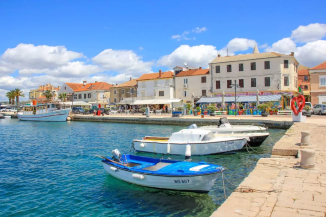 Marina and waterfront in Biograd na Moru